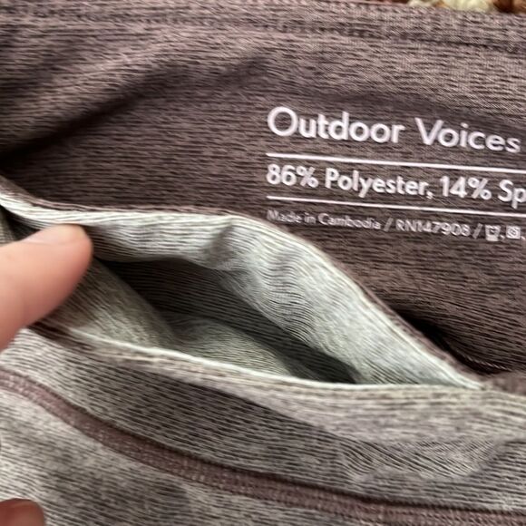 EUC OUTDOOR VOICES TRI TONE 7/8 LEGGINGS XS - Picture 2 of 6